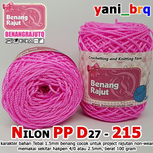 NILON PP D27 215 BENANG RAJUT Q crochet yarn