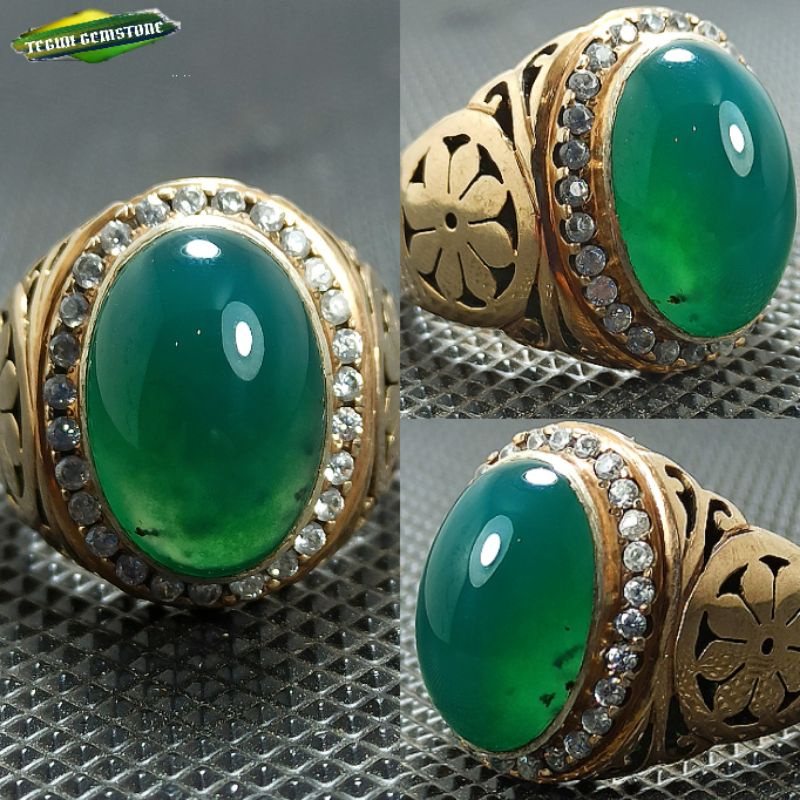 Natural Ijo Garut (Ring Perak)