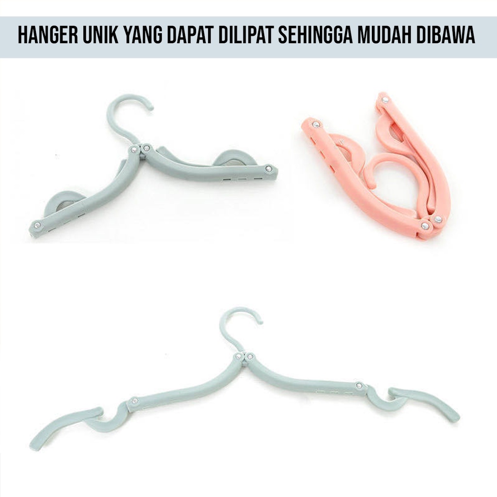 HANGER BAJU LIPAT MULTIFUNGSI | GANTUNGAN BAJU SERBAGUNA