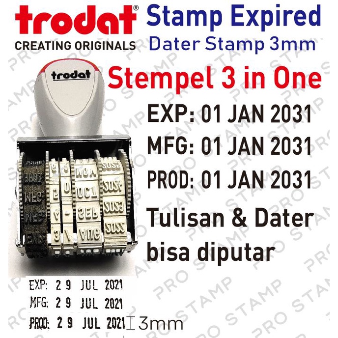 

Stempel Dater Kode Produksi / Expired