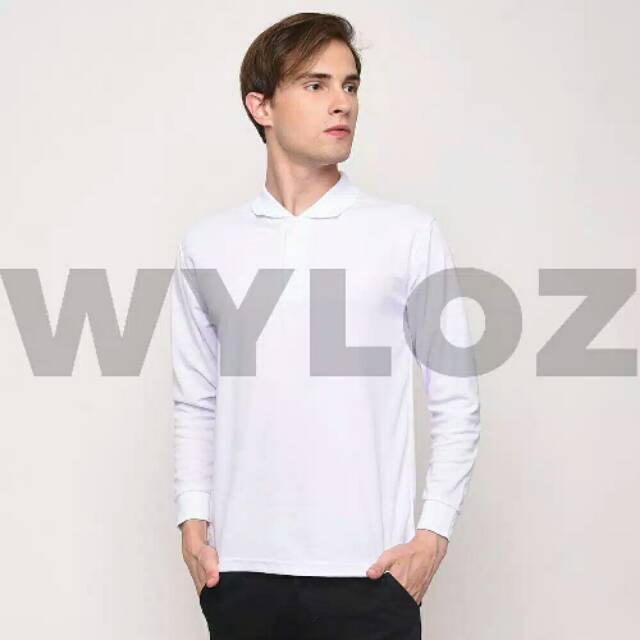 *KAOS POLO SHIRT KERAH LENGAN PANJANG PRIA LACOSTE TERBARU
