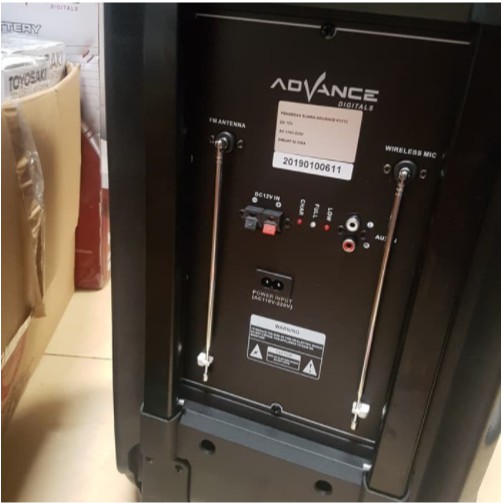 Advance Speaker Portable Meeting Trolley 12&quot; K1212 + 1 Mic Bluetooth