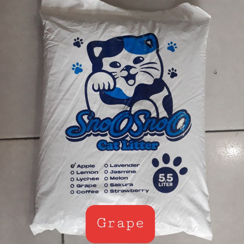 pasir Wangi Kucing Sno-sno 5,5Liter,Pasir kucing/Hamster