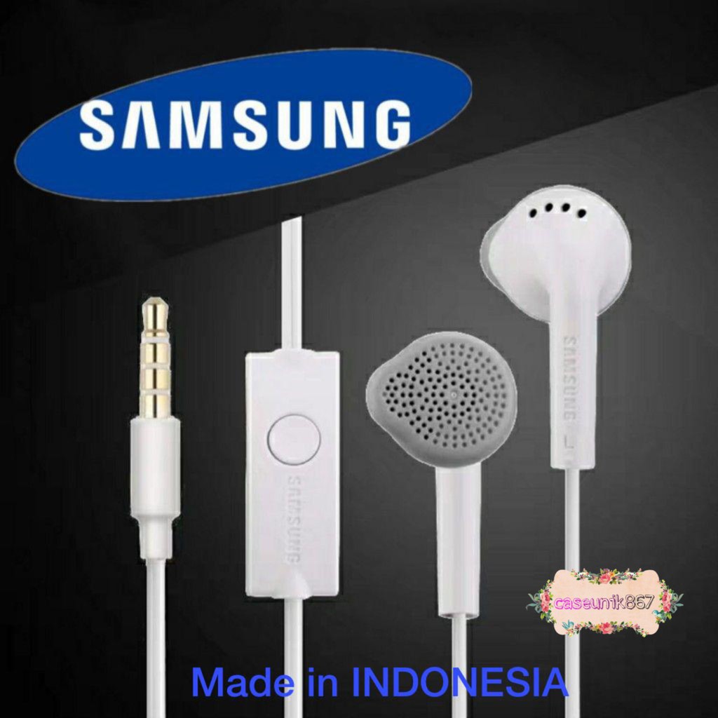 Headset Headsfree henset Hf Samsung J1ace , J2prime , J3 , J5 ,A10s ,s5830 original INDONESIA CS1123