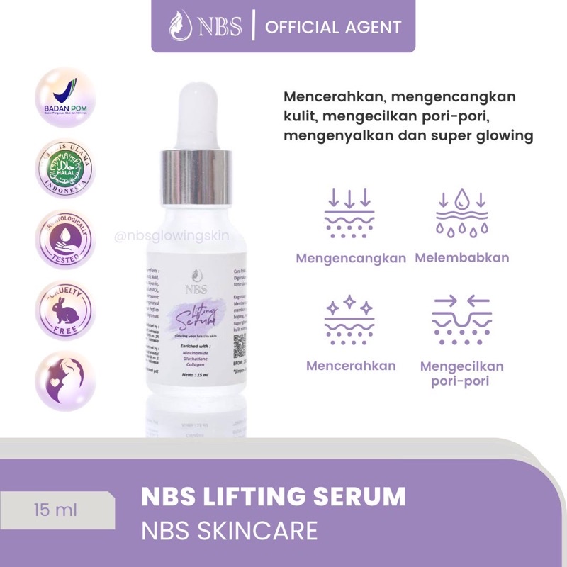NBS Lifting Serum - Serum Glowing Pencerah Pemutih Wajah NBS SKINCARE