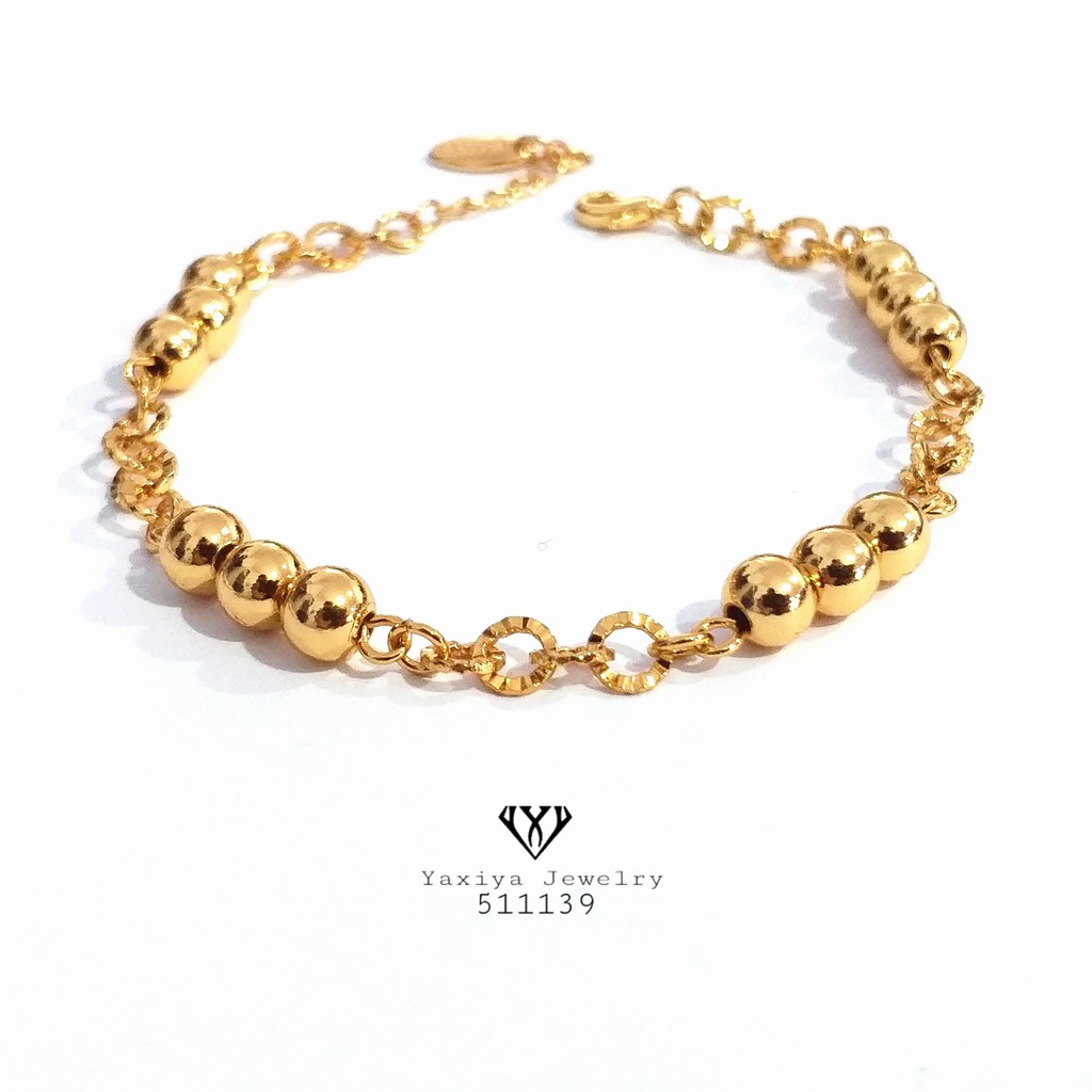 

Gelang Jurai Perhiasan imitasi Gold Yaxiya Jewelry 122