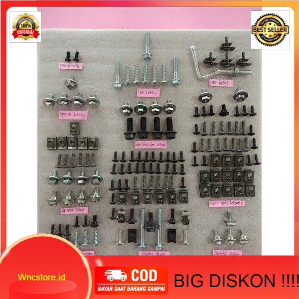 {TERMURAH}   baut lengkap full body vario lama.vario 110 karbu dan vario tekno110
