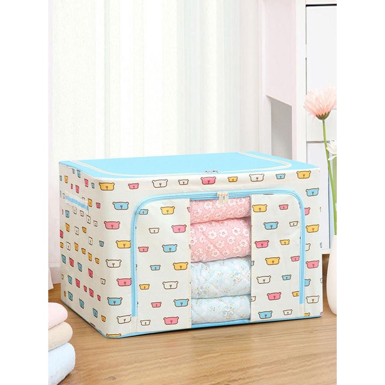 Kotak Tempat Penyimpanan Baju Bayi Selimut Bedcover Serbaguna Bear Series 66 Liter Keranjang Countainer Box Kotak Penyimpanan Jumbo Storage Kontener Box Organizer Pakaian