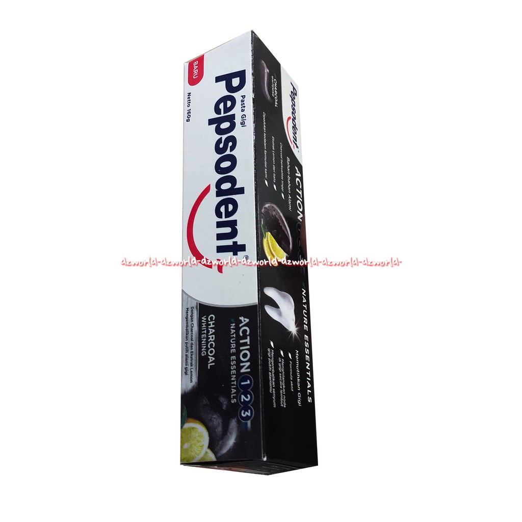 Pepsodent Complet 8 Charcoal Whitening 160gr Pasta Gigi Odol Carcoal Warna Hitam Pepsoden Memutihkan Gigi Arang