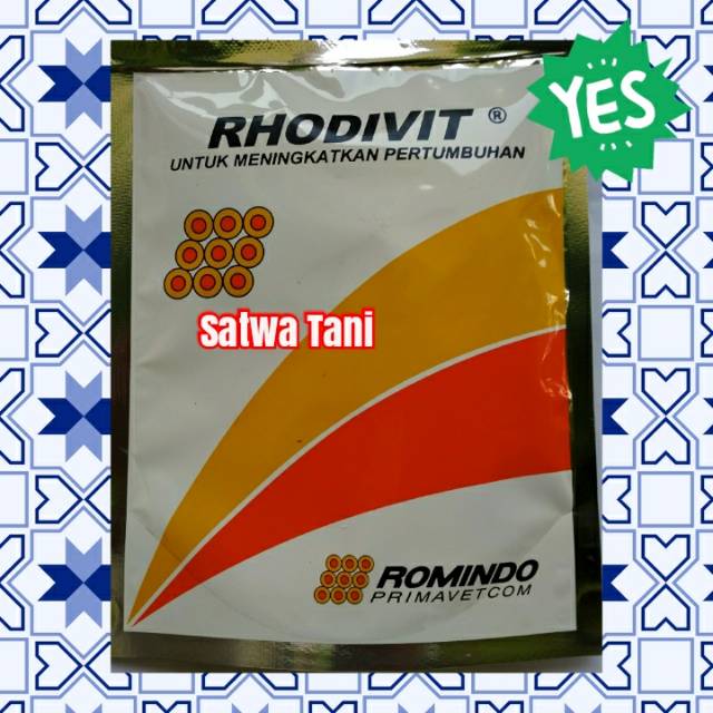 Rhodivit 100 gram (meningkatkan pertumbuhan)