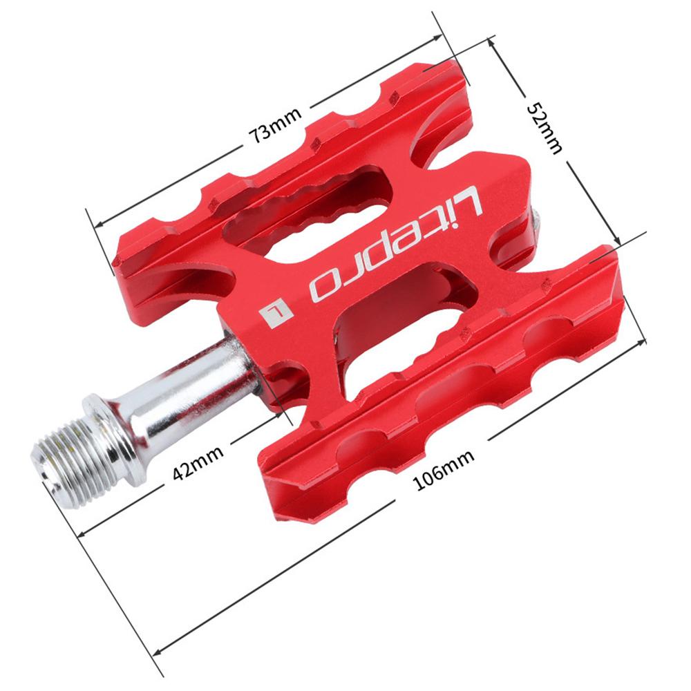 Lanfy Pedal Sepeda Non-slip Outdoor Sealed Bearing Aluminium Alloy MTB Aksesoris Bersepeda Jalan