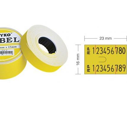 

✔️FLA⚡H⚡ALE✔️ label refill isi labeller stiker tag harga nama kode barang putih kuning 1-2 line baris (1/2 slopan) produck vyralral