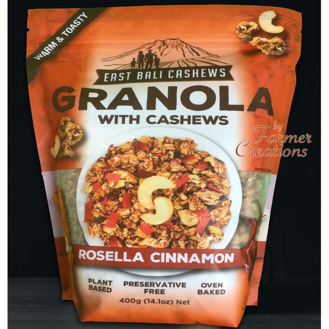 

Promo!! East Bali Cashews Granola Rosella Cinnamon 400Gr I Muesli I Sereal