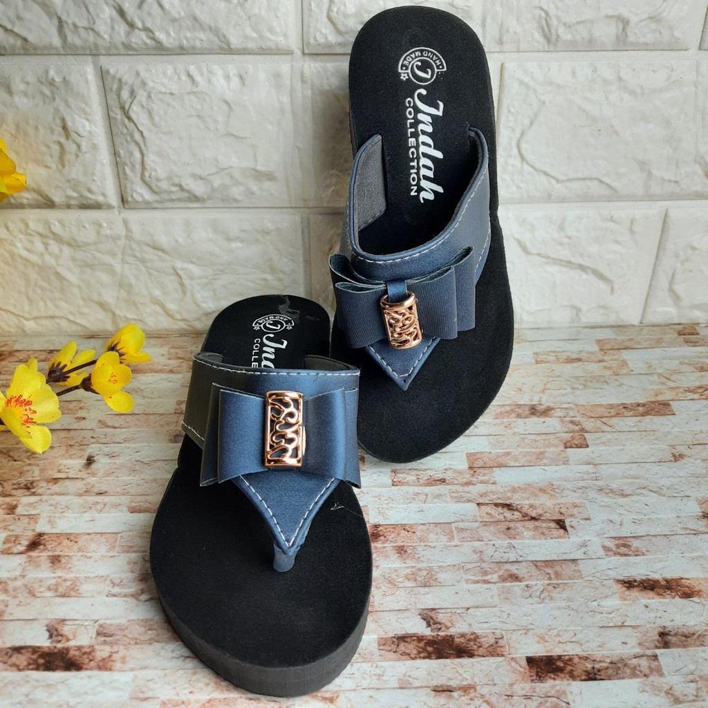 [TAMAN SEPATU TRENDY MURAH] SANDAL ANAK SPONS TINGGI PITA 3 4 5 6 7 8 TAHUN KAX02