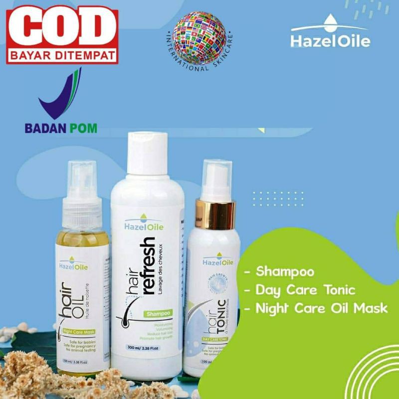 Hazeloile Hair Care Solusi Masalah Rambut / Shampoo / Tonic / Mask