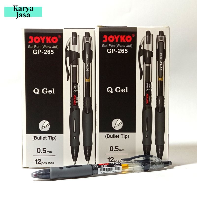 

[Variasi Hitam dan Biru] Joyko Mechanical Gel Pen Q Gel Bullet Tip 0.5mm GP-265 | Pulpen Joyko Mekanik (Tiktek)