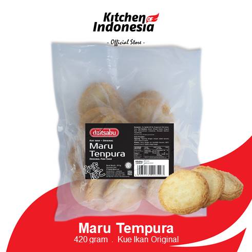 DAITSABU Maru Tempura 420 gr - Fish Cake Original Bentuk Bulat Pipih / Kitchen of Indonesia