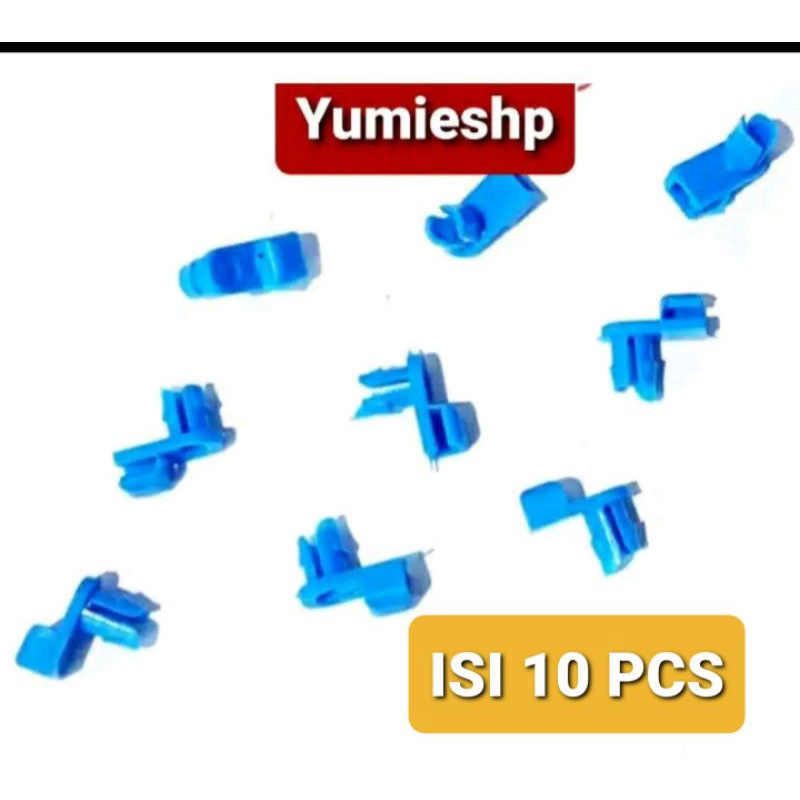 ISI 10 PCS KANCING DOORLOCK KECIL Klip Kawat Handle Kunci Pintu Mobil Universal Kecil Door Lock Clip