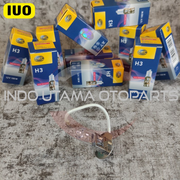 Bohlam lampu halogen Hella H3 12V 100W HELLA