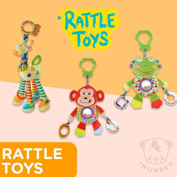 IMUNDEX boneka multifungsi / Teether gigitan / rattle / Kerincingan