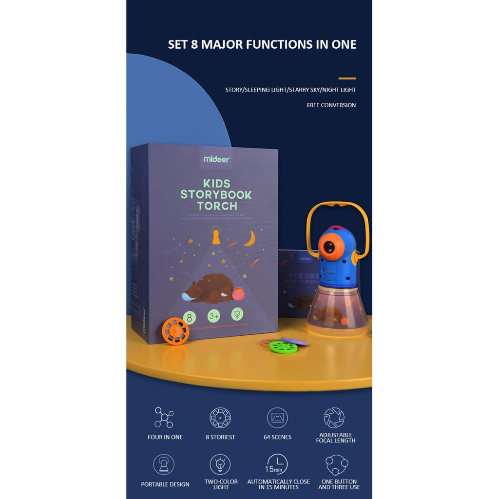 Mideer kids storybook torch mainan edukasi anak