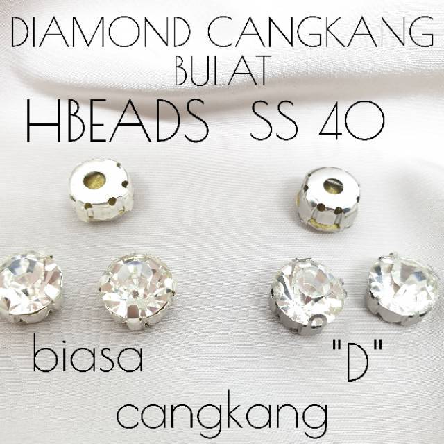 CB9 | 1 gross SS40 Diamond Cangkang jahit / 144 pcs