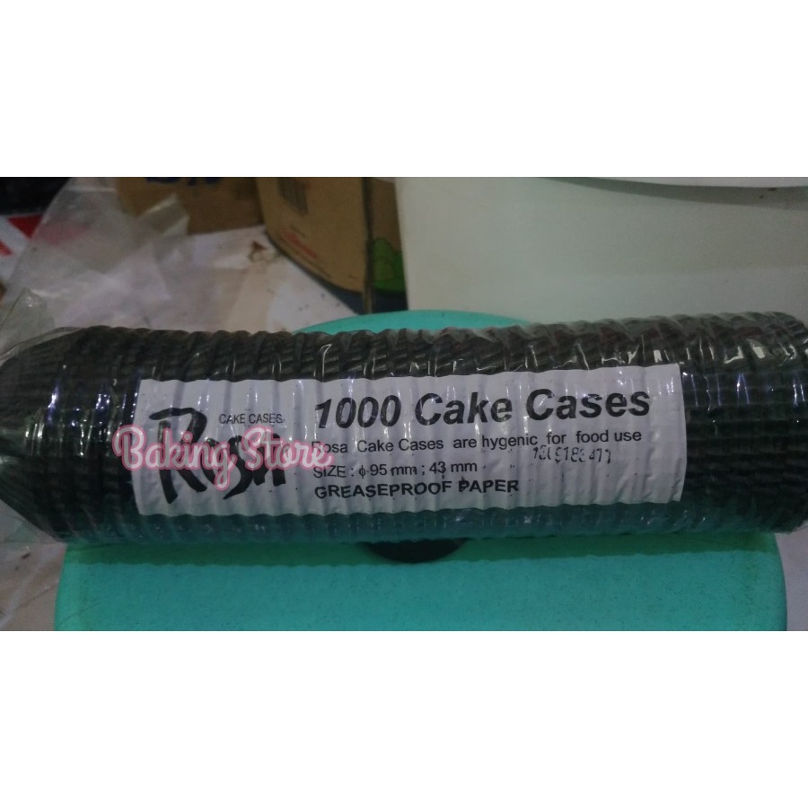 Cake Cases – Kertas Kue Hitam 95mm - Cases isi 1000lembar