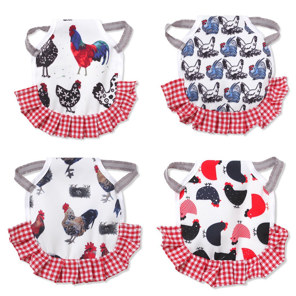 SUYOU Elastic Chicken Saddles Comfortable Clothes Pet Feather Protector Print Wing Protection Hen Saddle Hot Sale Gardening supplies