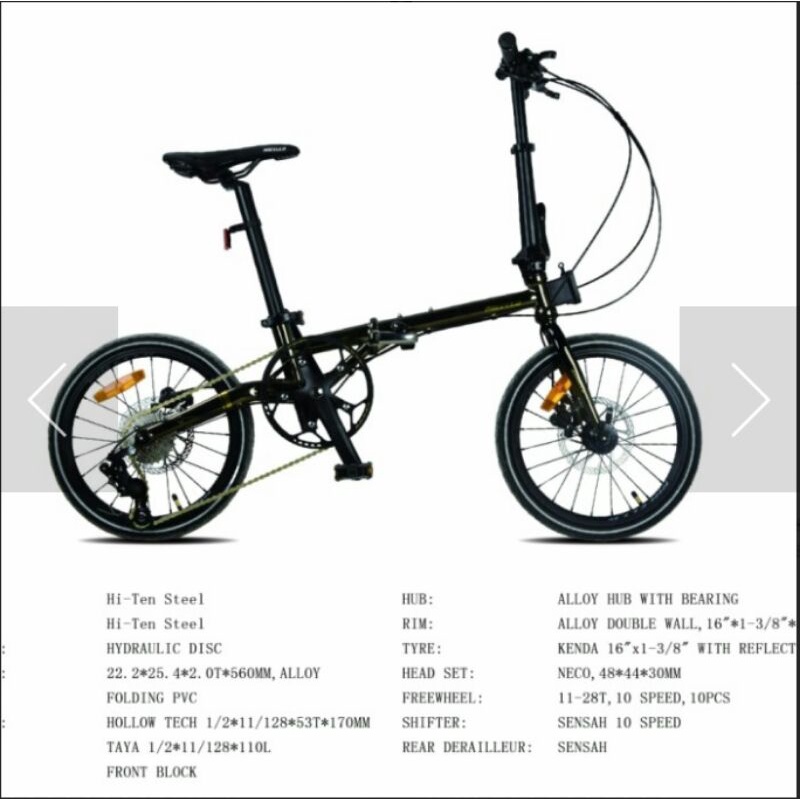 SEPEDA LIPAT 16 RACELLO FB NOBIT - 10 SPEED CUCI GUDANG WRNA