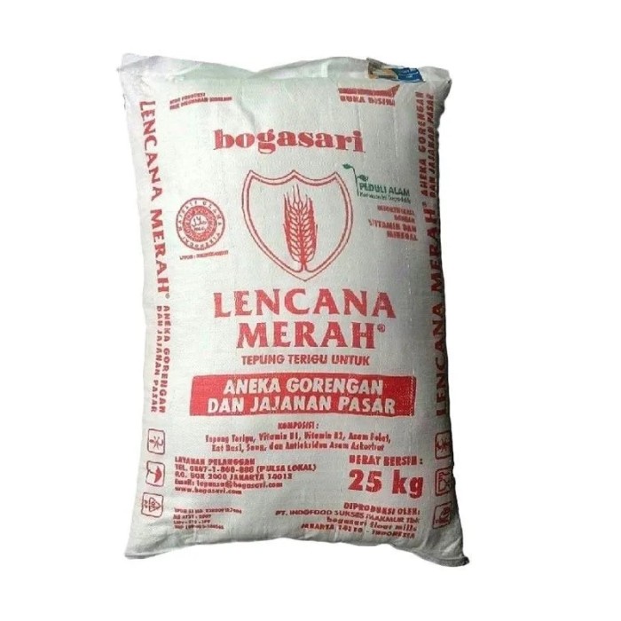 

PROMO [COD] Bogasari Lencana Merah Tepung Terigu [1 Bal / 25 Kg]