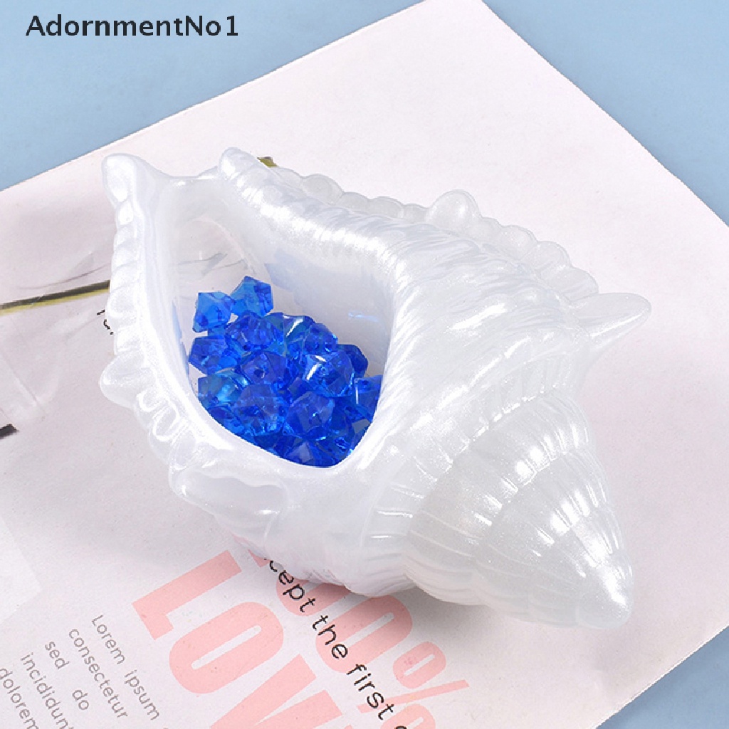 [AdornmentNo1] Shell Shape Concrete Flowerpot Mould Conch Succulent Container Silicone Molds [new]