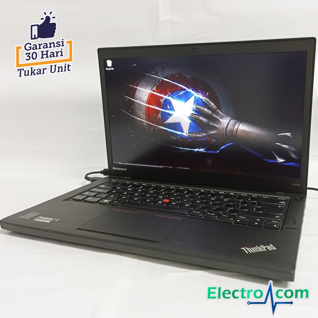 Lenovo Thinkpad T440s Core i7 Gen4 RAM 4GB SSD 256GB 14inch Sllim Bergaransi