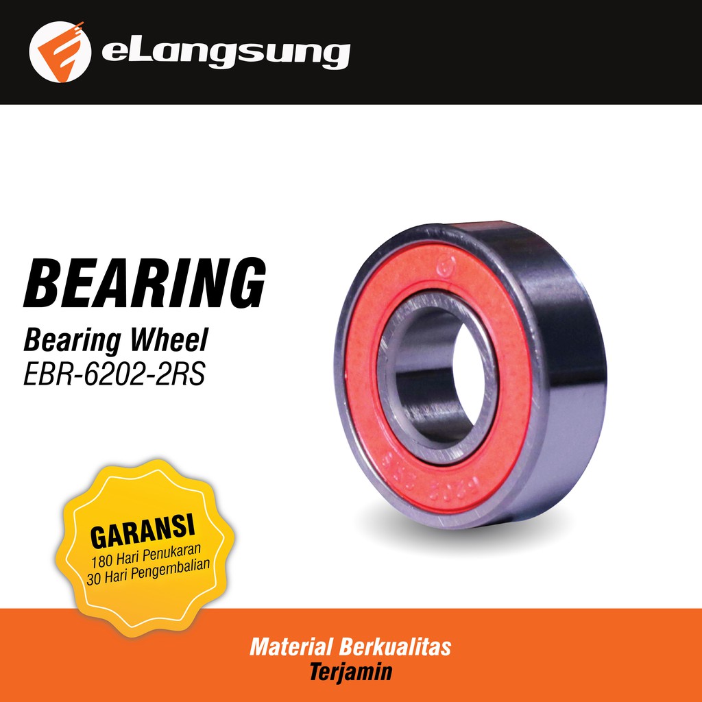 eLangsung Bearing Wheel Rear Sprocket Drum-Bearing Wheel 6202