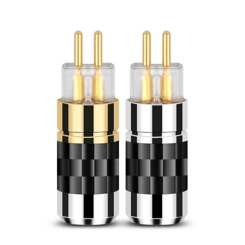 Adapter Konektor Kabel Audio Jack 0.78mm Bahan Aluminum Alloy Untuk Earphone / Headphone