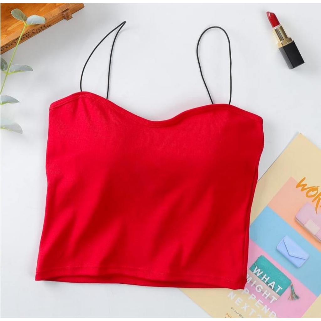 Brasay Bra Tanktop Fashion Wanita Tanpa Kawat BH Pakaian Dalam Wanita 1046