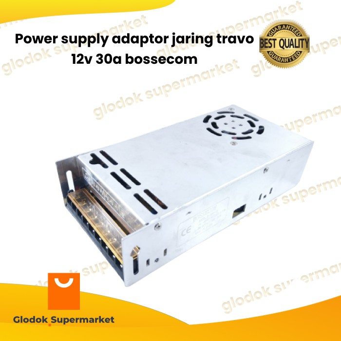 Power supply adaptor jaring travo 12v 30a bossecom