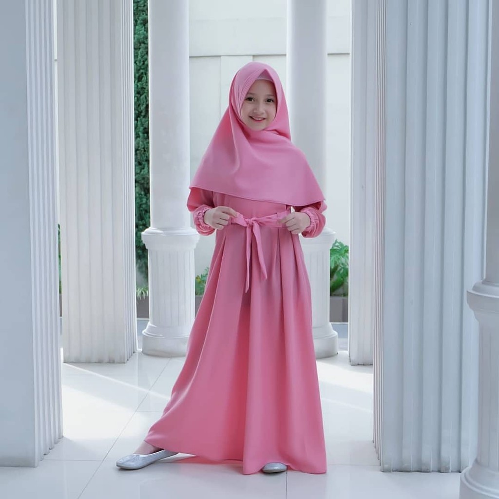 GAMIS ANAK REMAJA YUMNA SERIES JUNIOR (8-11TAHUN) GROSIR GAMIS ANAK SYARI POLOS