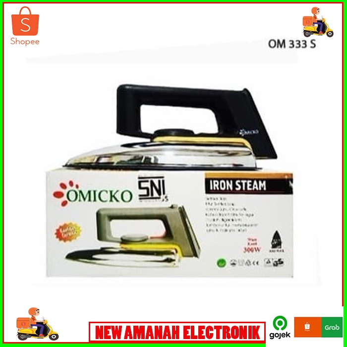 setrika Omicko OM-333S Model Philips Clasic Murah, licin bagus barang original