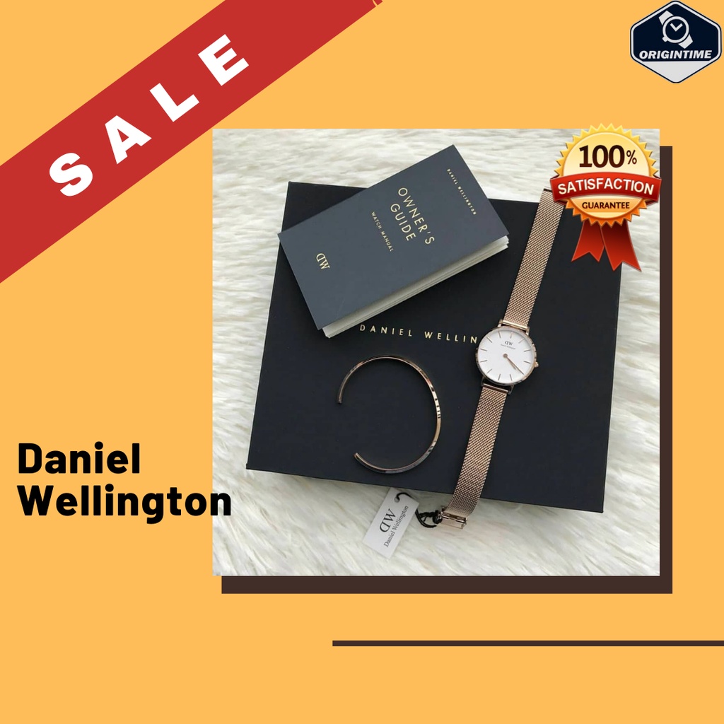 DW Giftset Watch + Cuff (jam+gelang cuff) Original