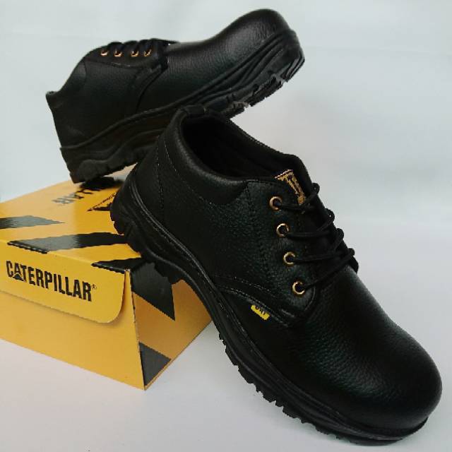  SEPATU  SAFETY CARTERPILLAR PENDEK  TALI  SEPATU  KERJA 