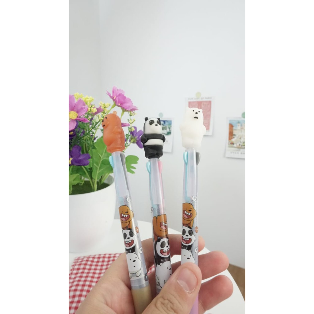 

PEN WE BARE BEARS 3 WARNA TINTA WBB PENA KARAKTER LUCU MURAH BALLPOINT BOLPOIN ALAT TULIS SEKOLAH