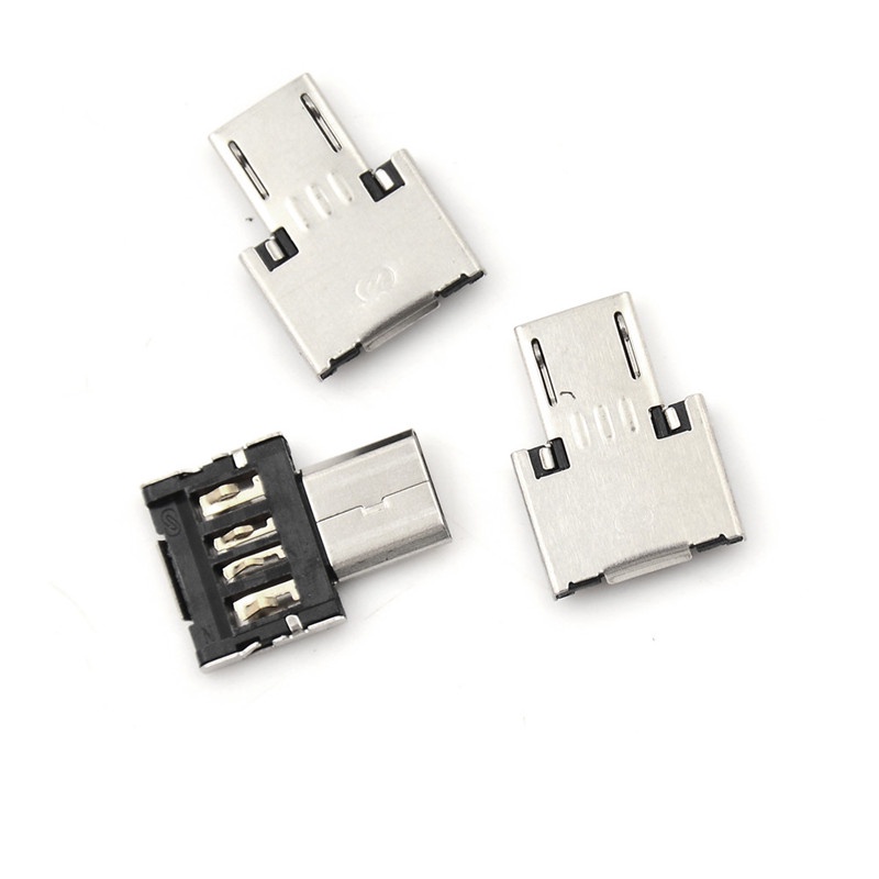 3pcs Adapter Converter Micro USB Male to USB Female OTG Untuk Pc