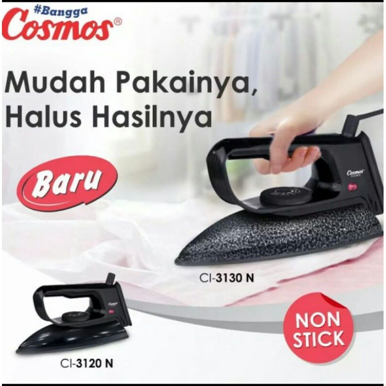 Jual Setrika Cosmos CI 3130 3120 Non Stick Soleplate Tapak Anti Lengket Shopee Indonesia