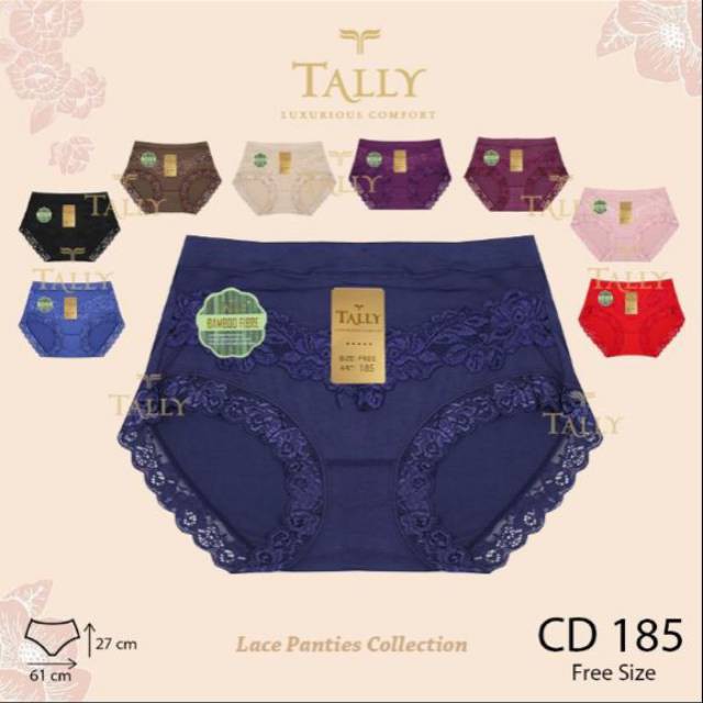 TALLY CD CELANA DALAM RENDA 185 I FREE SIZE FIT XL I BAHAN KATUN BAMBOO