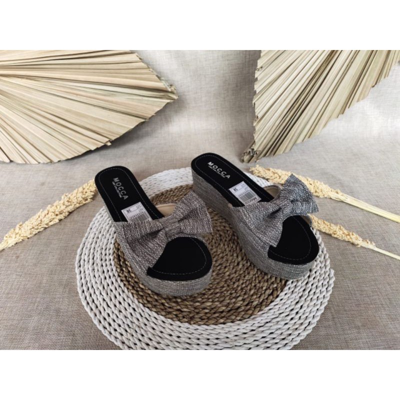 ABBUSHOES YM 15 wedges sandal Vita wanita