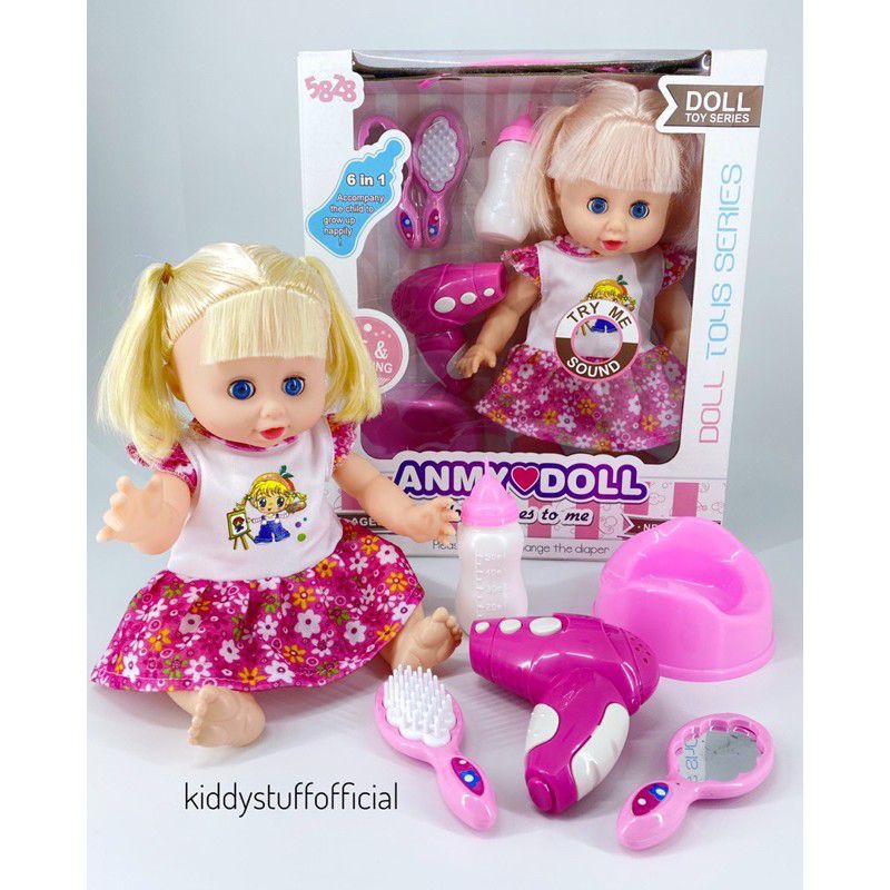 BONEKA ANMY DOOL BISA NYANYI DAN PIPIS~MAINAN BONEKA ANAK