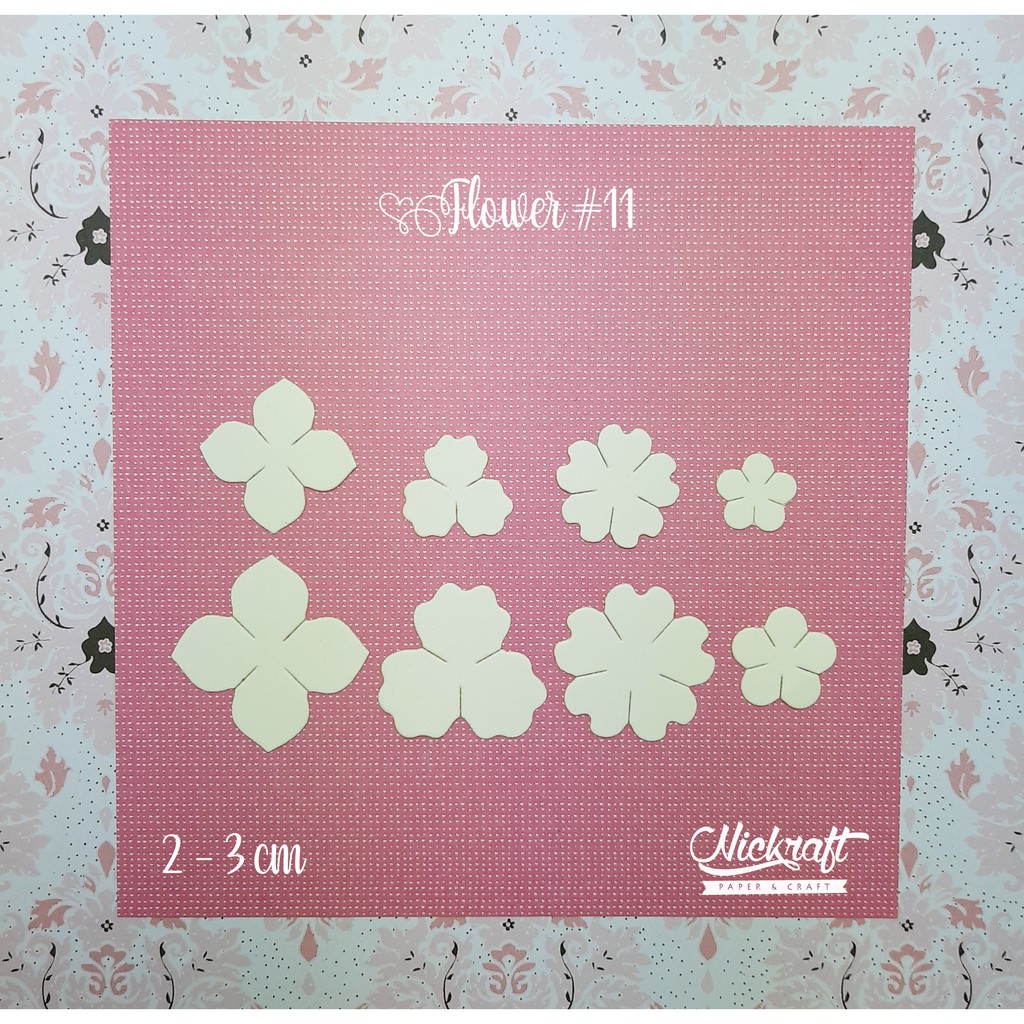 

FLOWER #11 - Bahan Scrapbook Bunga Kertas