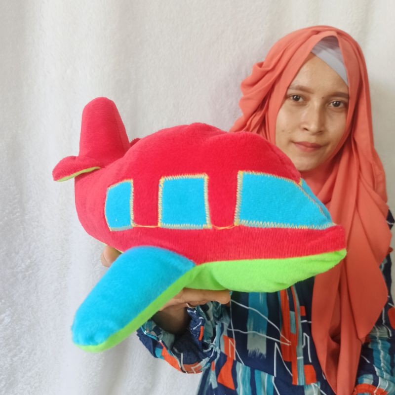 boneka pesawat terbang helli kopter