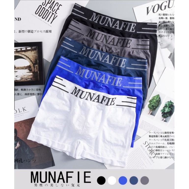 Bokser pria celana boxer pria dewasa celana dalam pria CDP-01 original munafie