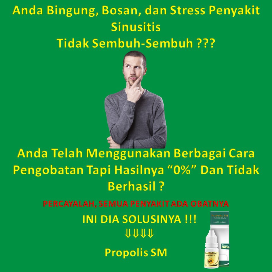 Obat Tetes Sinusitis Akut Kronis Gejala Sinusitis Untuk Anak &amp; Dewasa Propolis SM Original